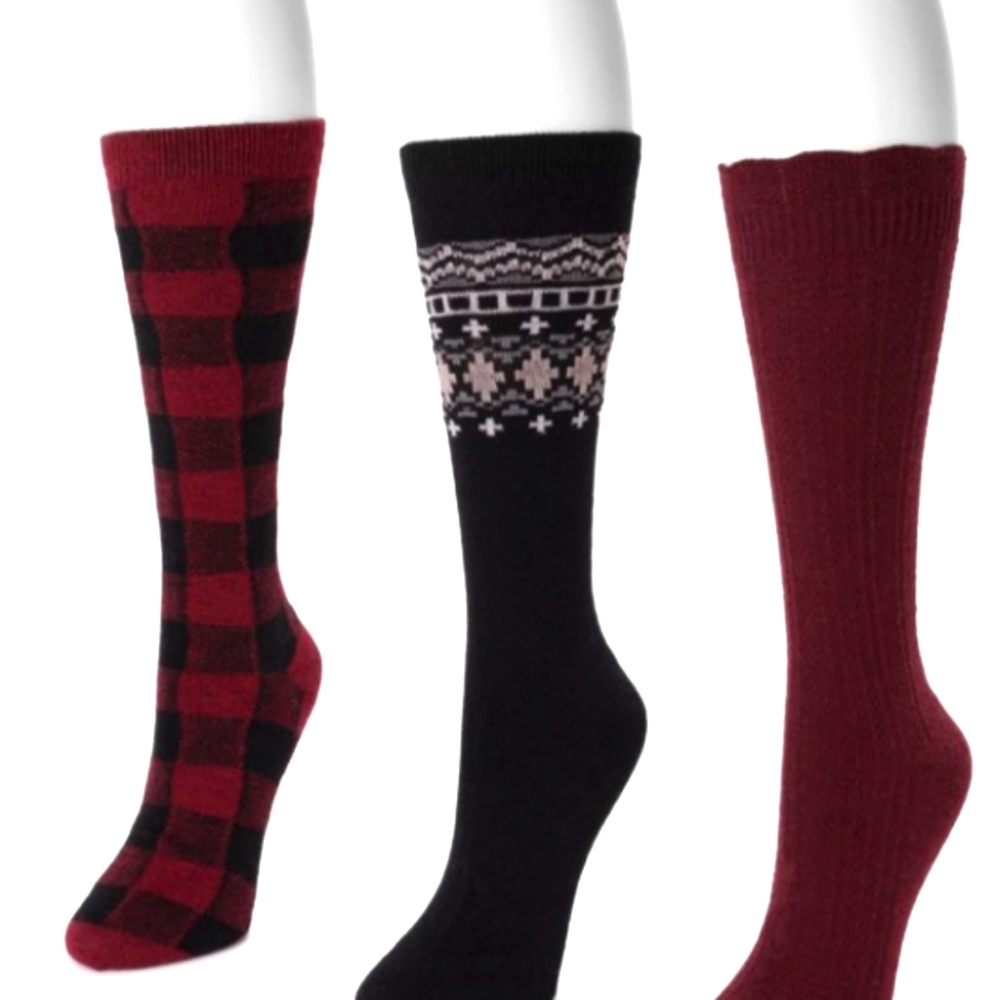 Muk LUKS brand women's tall boot socks